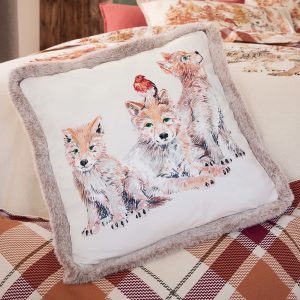 Câlins en forêt - Housse de coussin