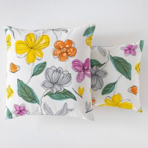 Carnet de fleurs - Taie d'oreiller