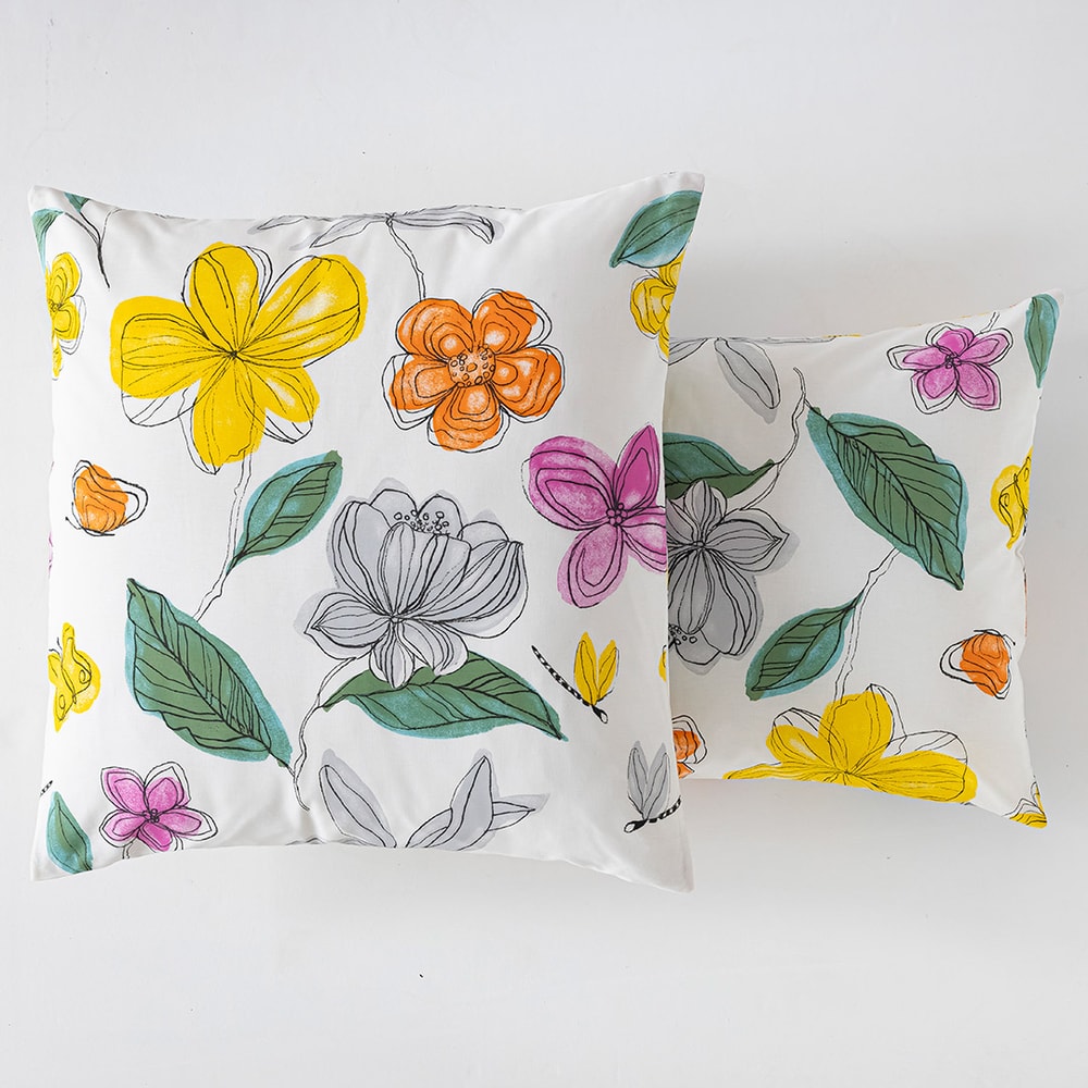 Carnet de fleurs - Taie d'oreiller