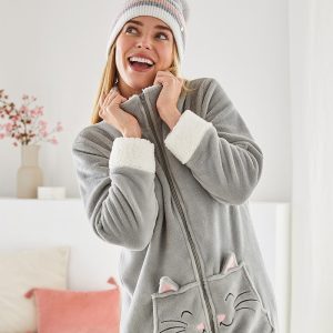 Chat neige - Robe de chambre