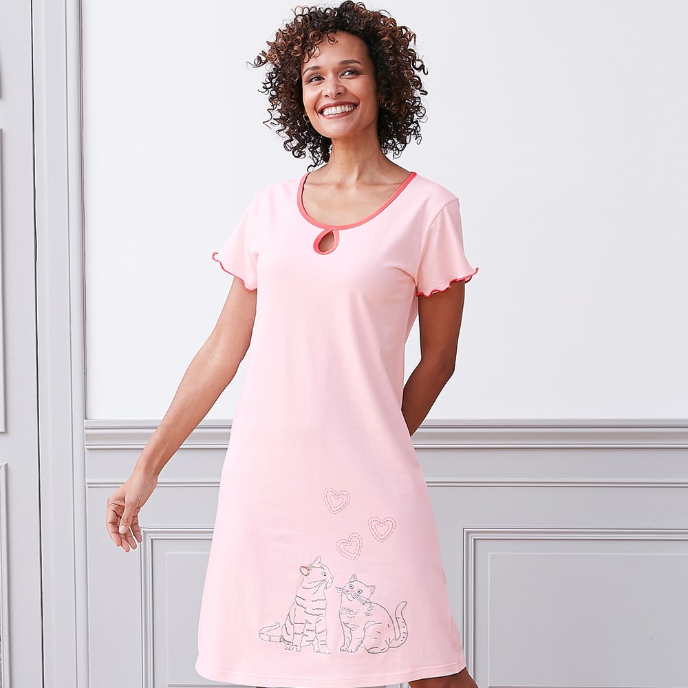 Chats amoureux - Chemise de nuit