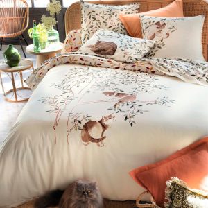 Chats sur la branche - Housse de couette