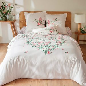Coeur en fleurs - Linge de lit