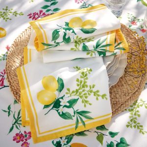 Couleur citron - Serviettes de table