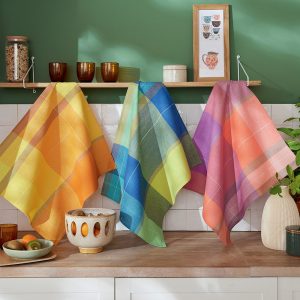 Couleurs antillaises - 3 torchons