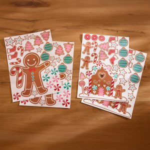 Douceurs de Noël - Stickers de fenêtre repositionnables