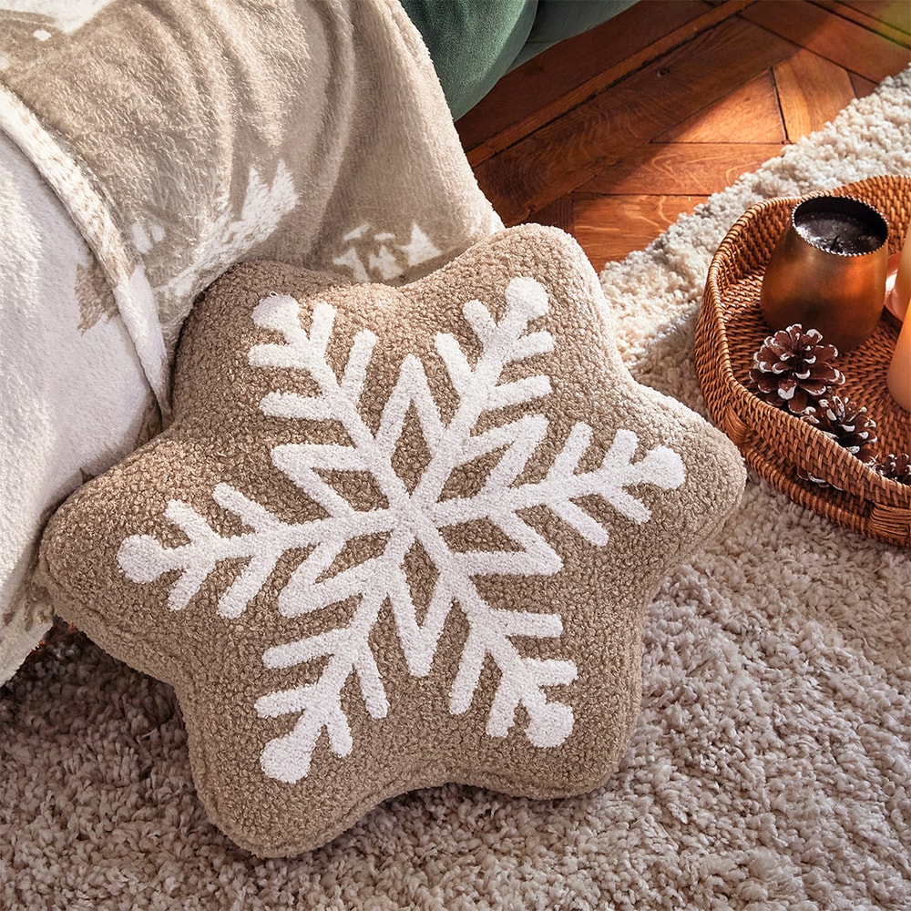Étoile des neiges - Coussin flocon