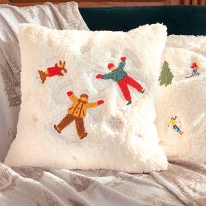 Étoile des neiges - Housse de coussin anges