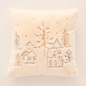 Étoile des neiges - Housse de coussin chalet