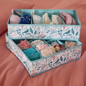 Fleur de porcelaine - 2 rangements lingerie