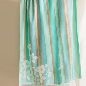 Fleurs de sérénité - Maxi drap de bain