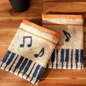 Jazz & vibrations - 2 gants de toilette