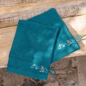 Juste avant l'aurore - 2 gants de toilette
