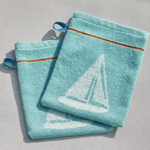 Ligne nautique - 2 gants de toilette