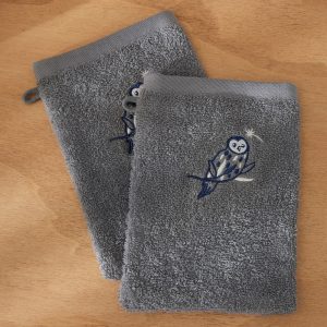 Lune scintillante - 2 gants de toilette