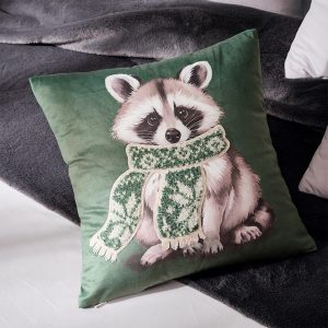 Mon petit refuge - Housse de coussin verte