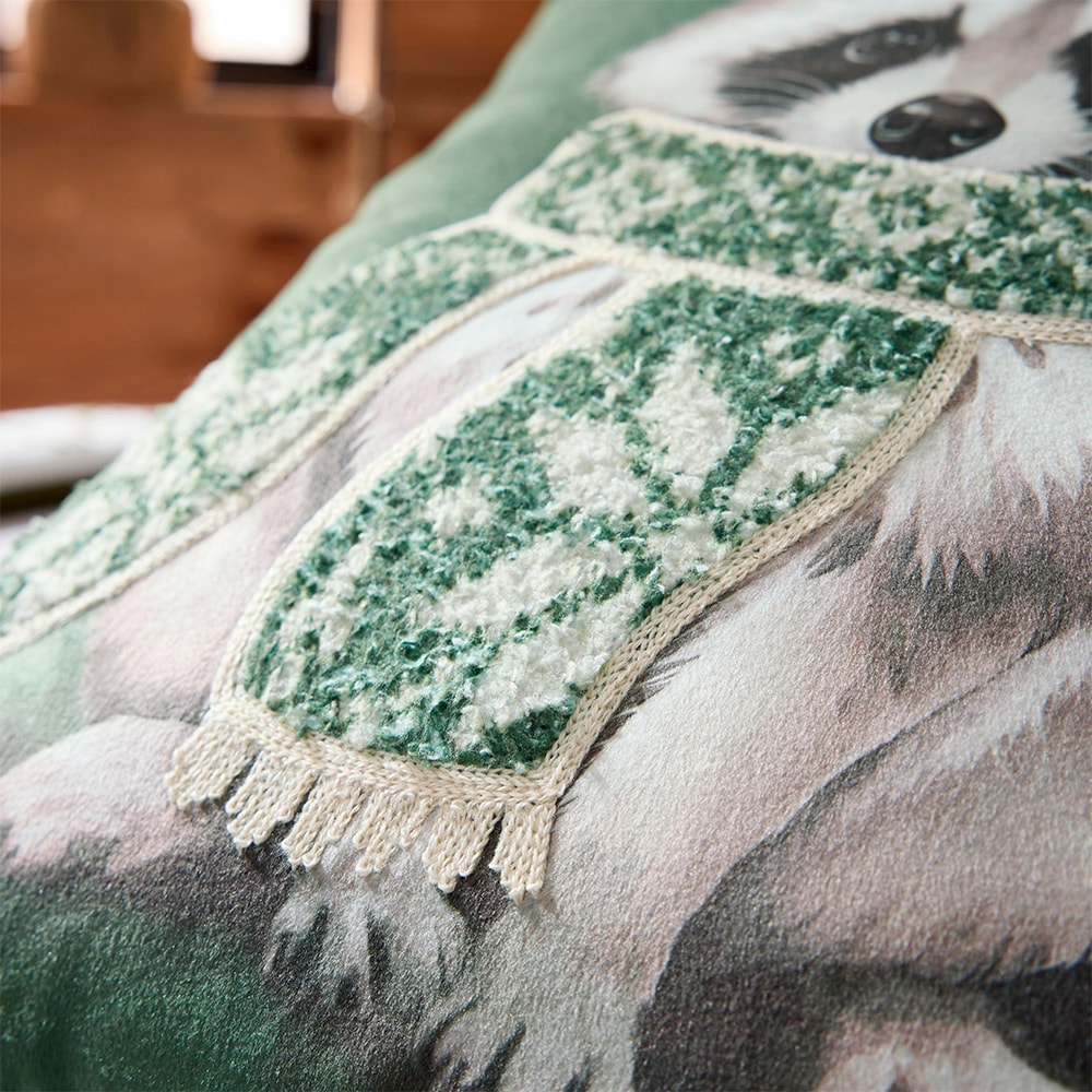 Mon petit refuge - Housse de coussin verte – Image 3