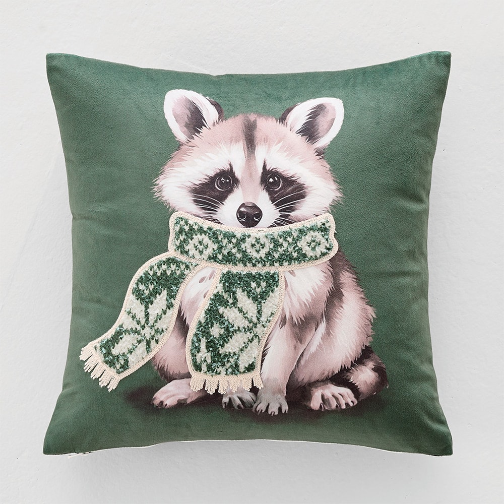 Mon petit refuge - Housse de coussin verte – Image 4