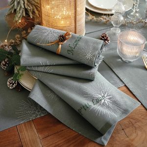 Neige en mélodie - Serviette de table