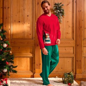 Noël en fête - Pyjama homme col V