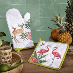 Pause tropicale - Gant et manique