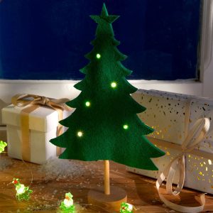 Soirée étincelante - Sapin lumineux en feutrine
