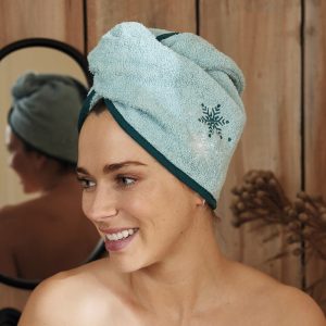 Sommets enneigés - Serviette cheveux