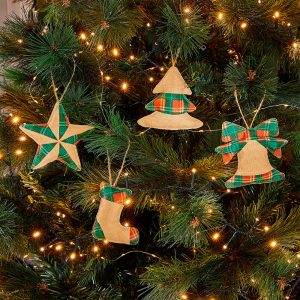 Traditions de Noël - 4 suspensions