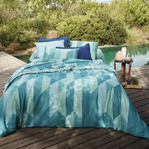 Variations turquoise - Linge de lit